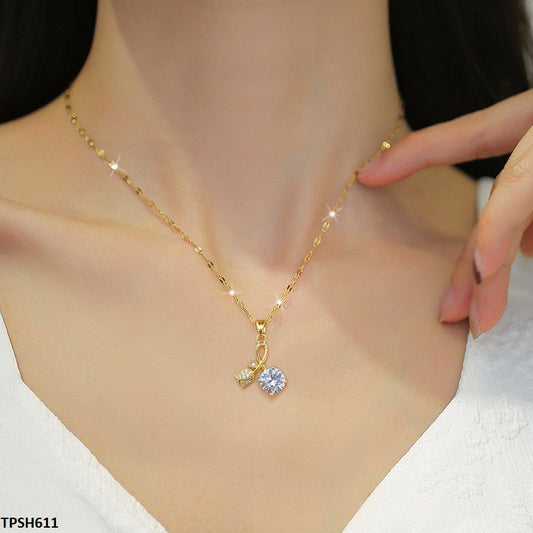 Flower Circle Drop Pendent