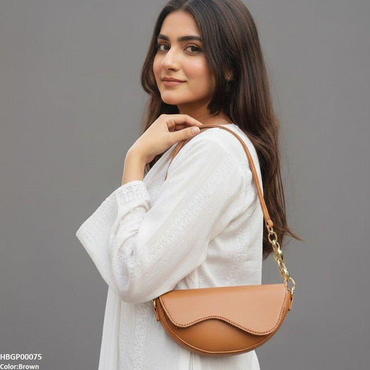 Aurelia Saddle Armpit Bag Brown