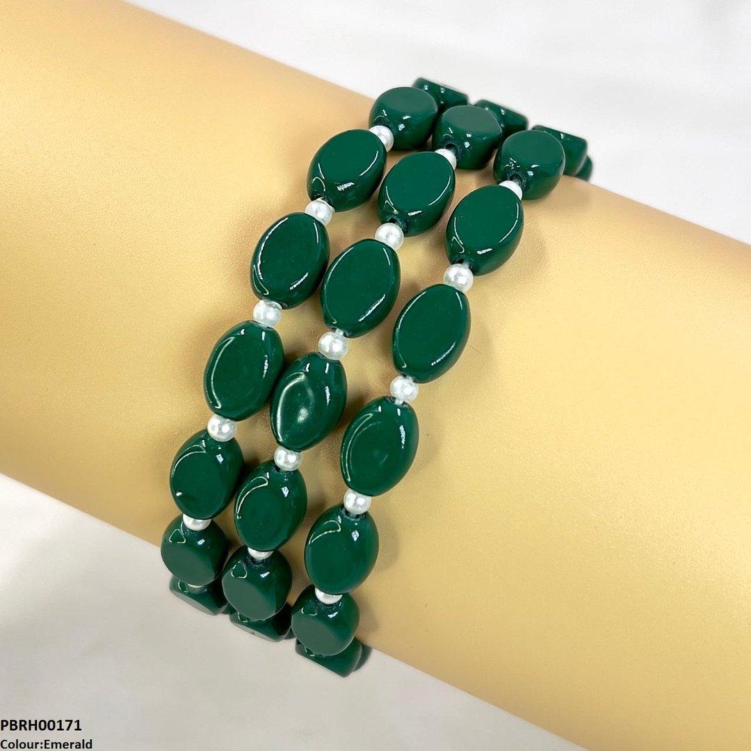 Triple Strand Beaded Bracelet