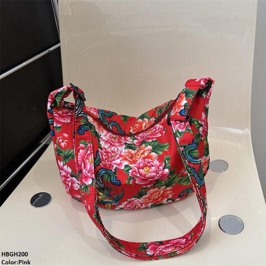 Flower Printed Bag