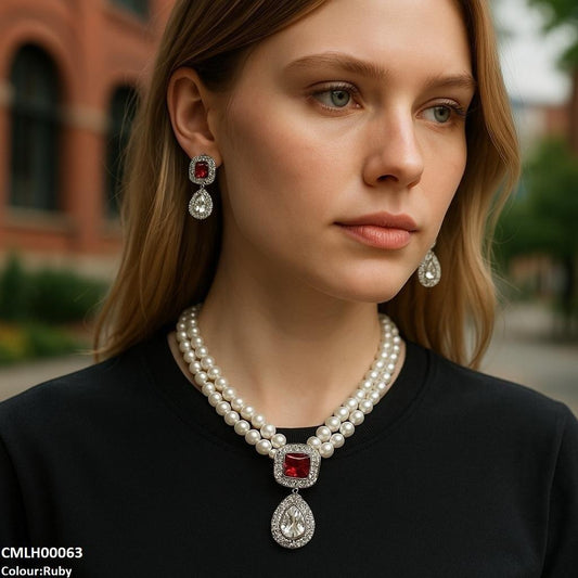 Square/Tear Drop Mala Set